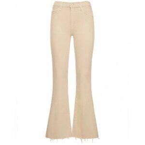 MOTHER The Weekender Fray In Play Date Mid-Rise Stretch Flare Jeans Size 28